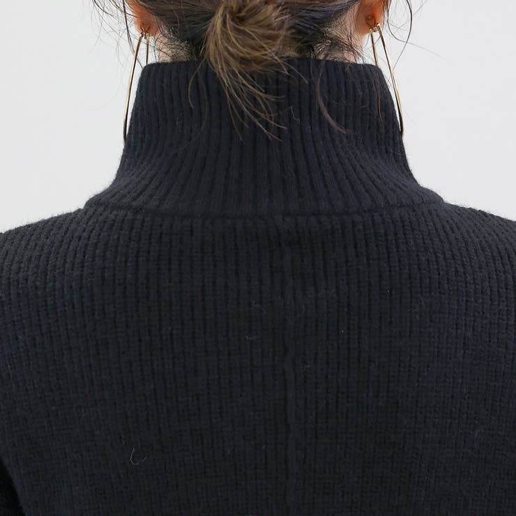 片畦編みハイネックダブルジップブルゾン | FUNNY COMPANY＋  | 詳細画像22 