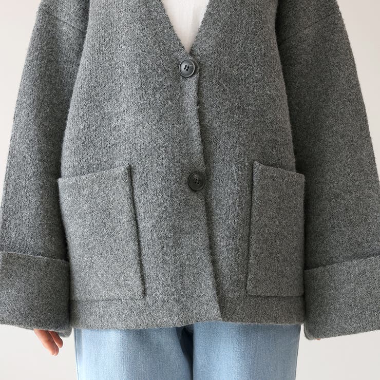 5Gワイドスリーブニットジャケット | FUNNY COMPANY＋  | 詳細画像24 