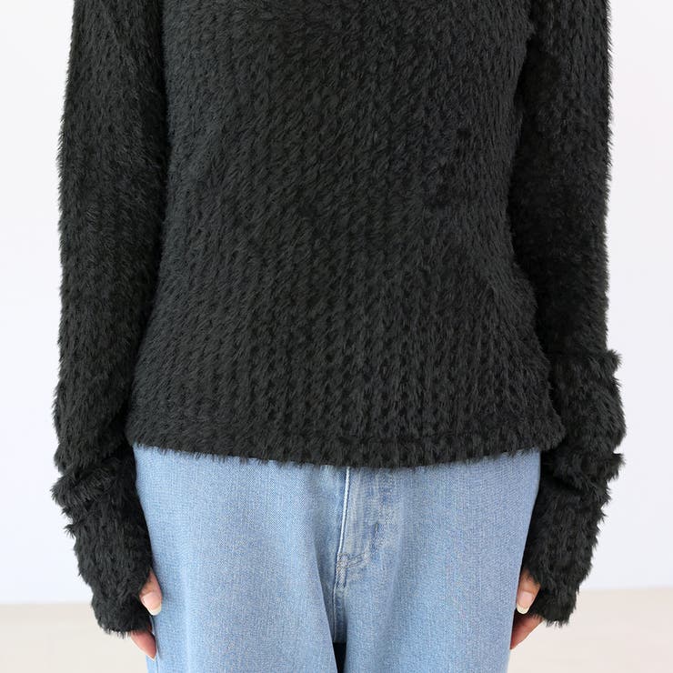 ショートフェザークルーネックプルオーバー | FUNNY COMPANY＋  | 詳細画像23 