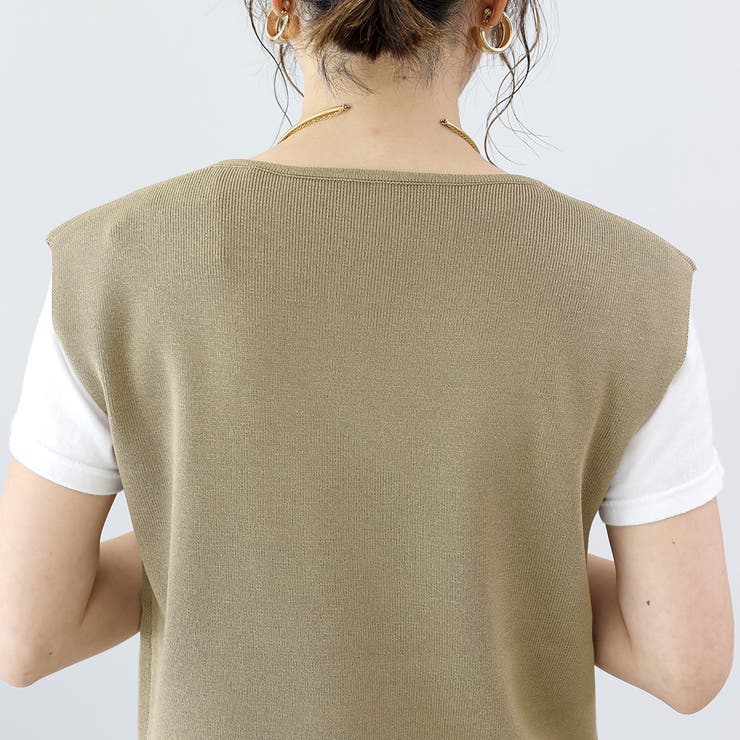 T/RVネックニットベスト | FUNNY COMPANY＋  | 詳細画像22 