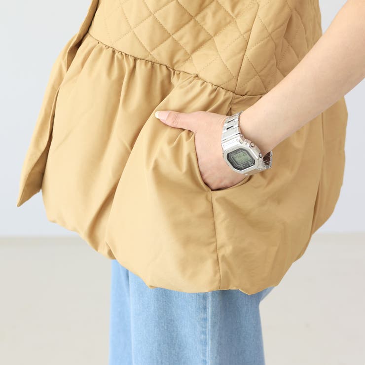 スナップボタン中綿ペプラムベスト  | FUNNY COMPANY＋  | 詳細画像23 