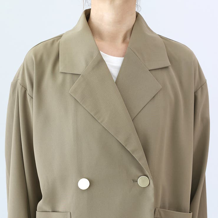 エステルツイルゴールドボタンダブルジャケット | FUNNY COMPANY＋  | 詳細画像21 