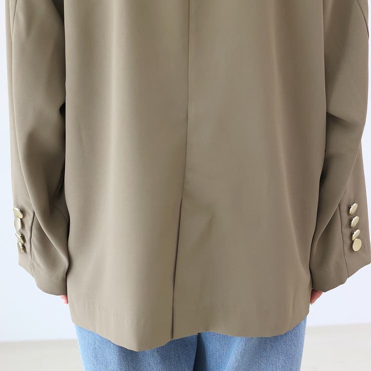 エステルツイルゴールドボタンダブルジャケット | FUNNY COMPANY＋  | 詳細画像24 