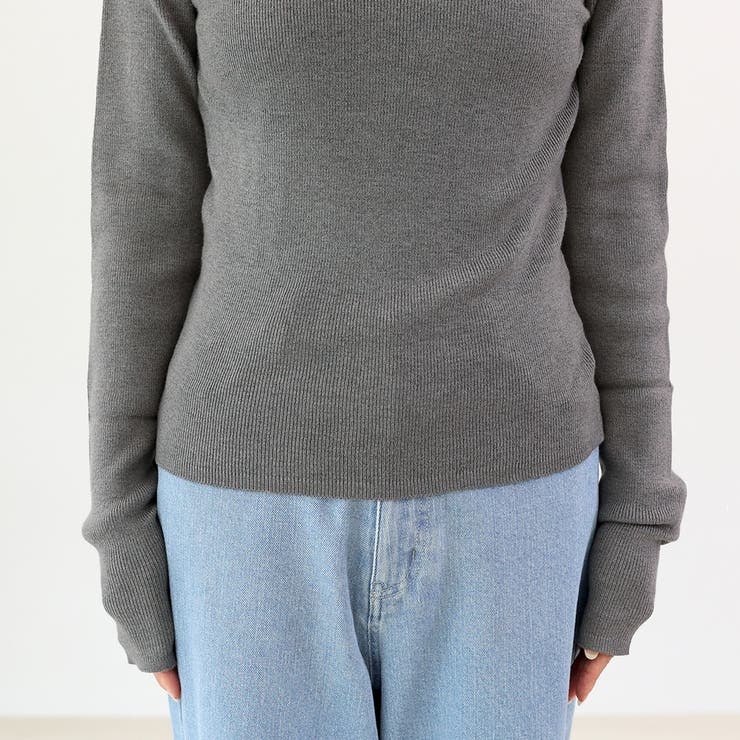 細リブハイネックニットプルオーバー | FUNNY COMPANY＋  | 詳細画像24 