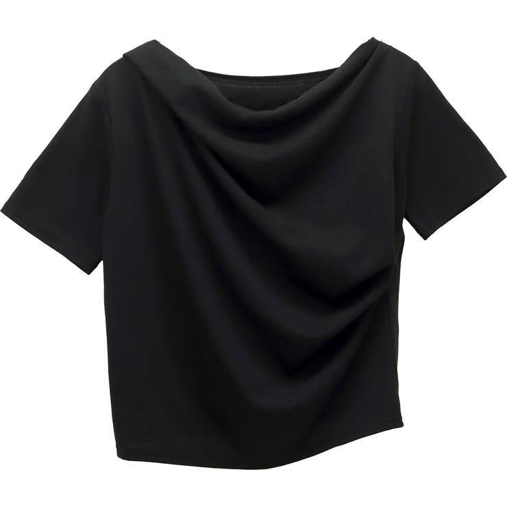 T/C天竺ドレープネック半袖プルオーバー | FUNNY COMPANY＋  | 詳細画像25 