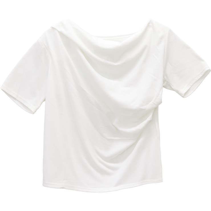 T/C天竺ドレープネック半袖プルオーバー | FUNNY COMPANY＋  | 詳細画像27 