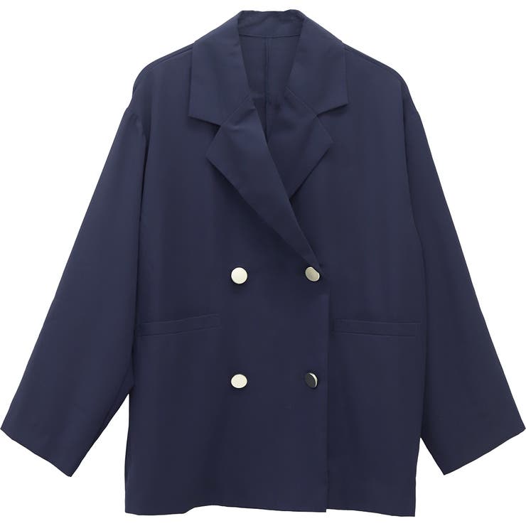 エステルツイルゴールドボタンダブルジャケット | FUNNY COMPANY＋  | 詳細画像25 