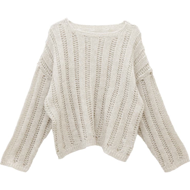 針抜きラメニットプルオーバー | FUNNY COMPANY＋  | 詳細画像27 