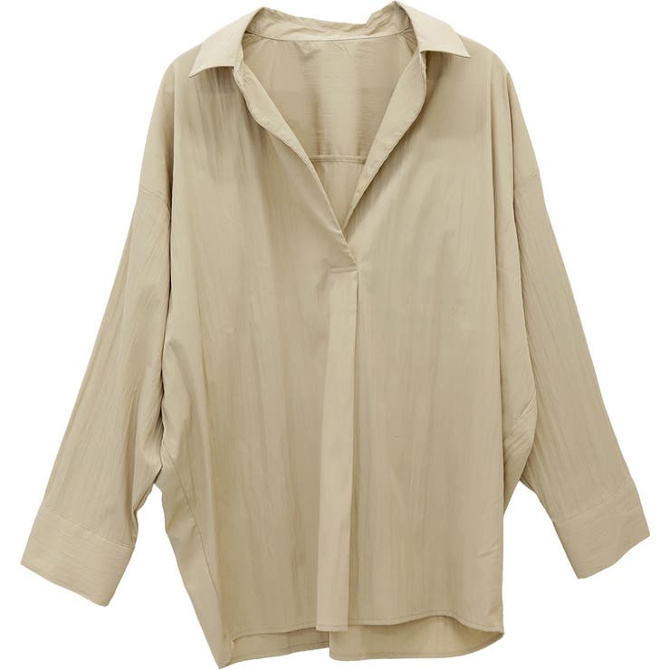 シワ加工長袖ドルマンスキッパーシャツ | FUNNY COMPANY＋  | 詳細画像26 