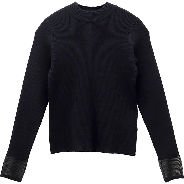 袖シアーハイネックリブニットプルオーバー | FUNNY COMPANY＋  | 詳細画像25 