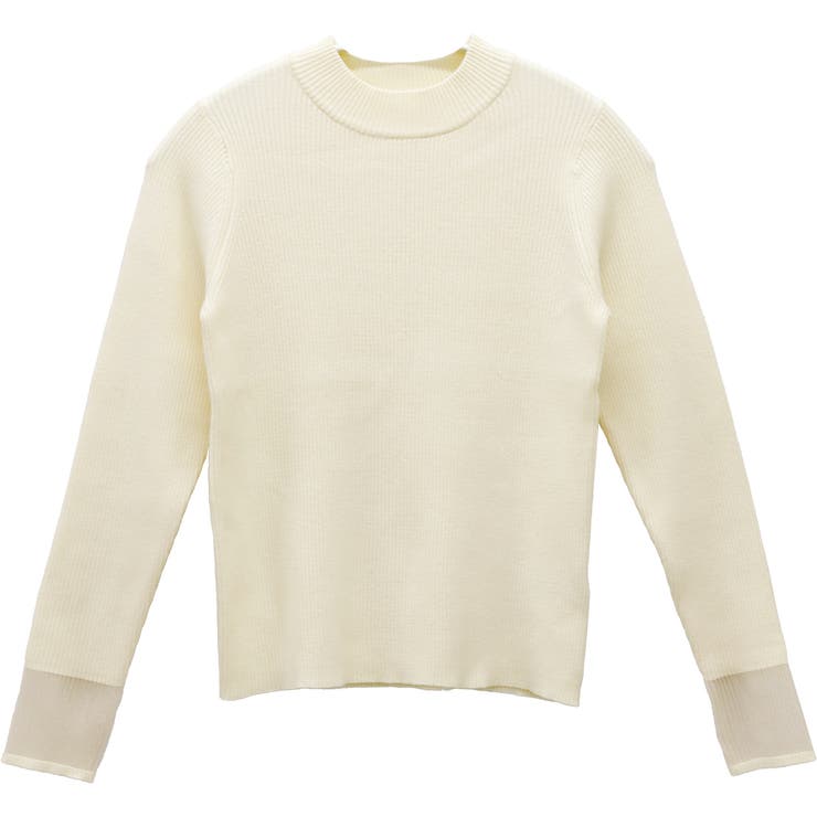 袖シアーハイネックリブニットプルオーバー | FUNNY COMPANY＋  | 詳細画像26 