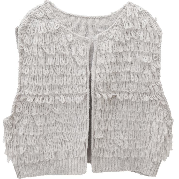 ループ編み前開きベスト | FUNNY COMPANY＋  | 詳細画像26 