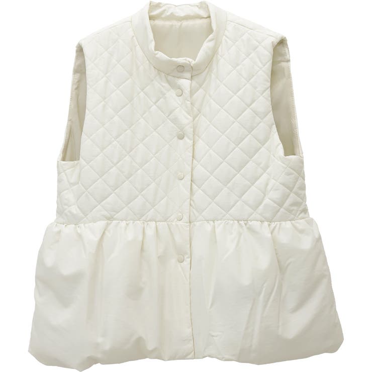 スナップボタン中綿ペプラムベスト  | FUNNY COMPANY＋  | 詳細画像28 