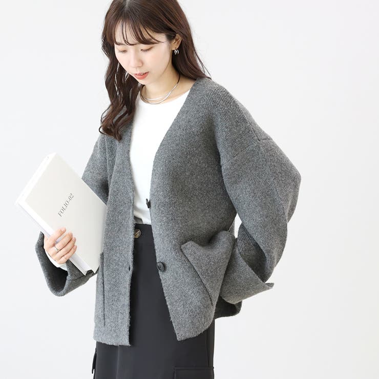 5Gワイドスリーブニットジャケット | FUNNY COMPANY＋  | 詳細画像8 