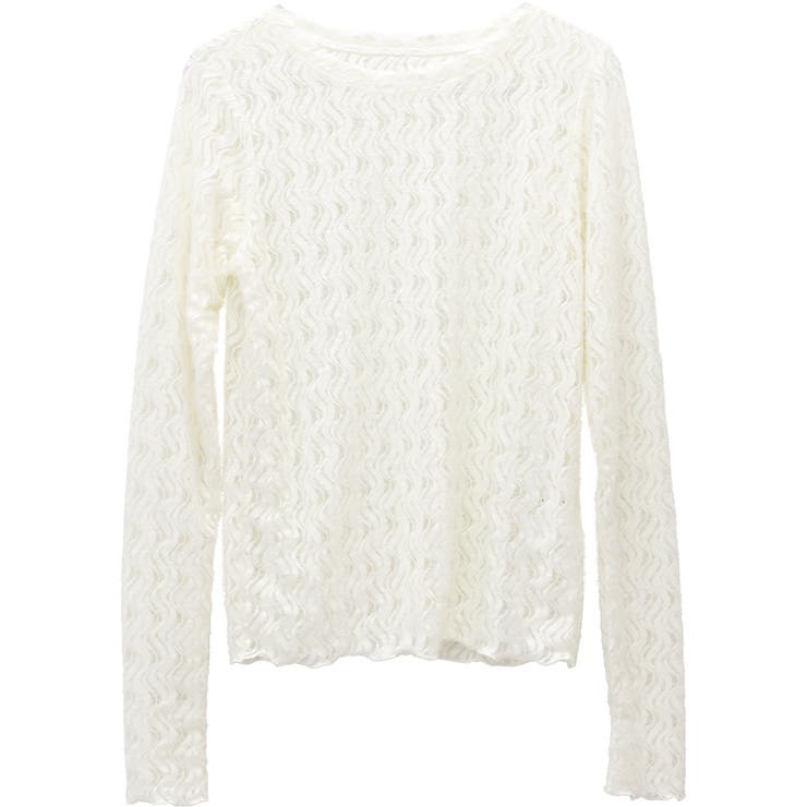 起毛レースクルーネックプルオーバー | FUNNY COMPANY＋  | 詳細画像26 