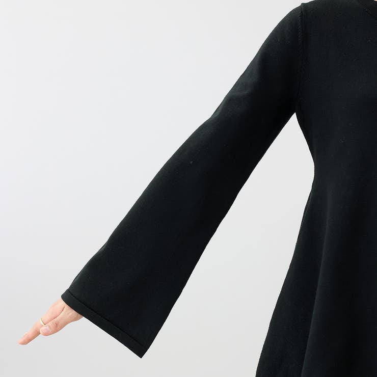 フレアスリーブペプラムニットプルオーバー | FUNNY COMPANY＋  | 詳細画像22 