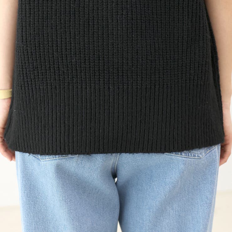 片畦編みダブルジップニットベスト | FUNNY COMPANY＋  | 詳細画像24 