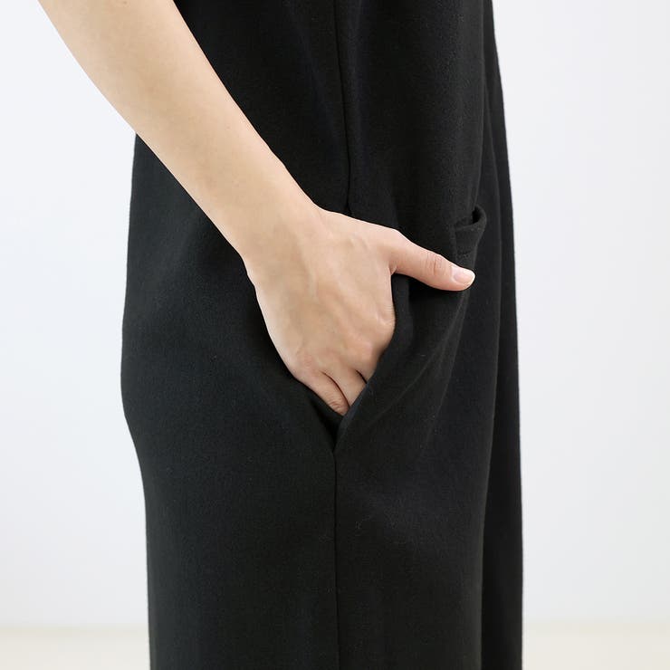 フェイクウールVネック2WAYサロペットワンピース | FUNNY COMPANY＋  | 詳細画像23 