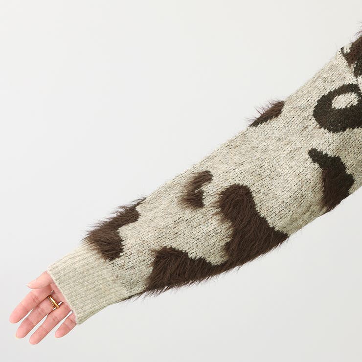 ニュアンス柄シャギーニットプルオーバー | FUNNY COMPANY＋  | 詳細画像23 