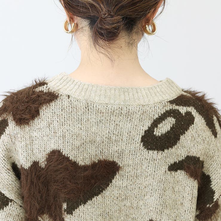 ニュアンス柄シャギーニットプルオーバー | FUNNY COMPANY＋  | 詳細画像22 