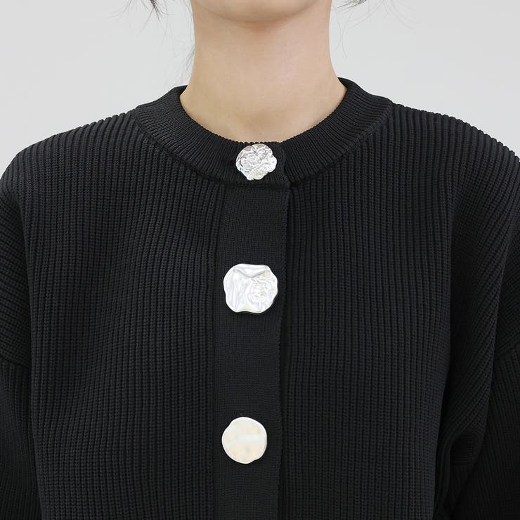 片畦編みマルチボタンニットカーディガン | FUNNY COMPANY＋  | 詳細画像21 