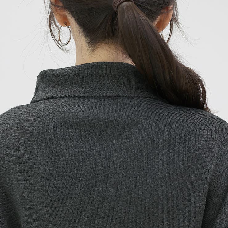 総針編みハイネックドルマンニットプルオーバー | FUNNY COMPANY＋  | 詳細画像22 