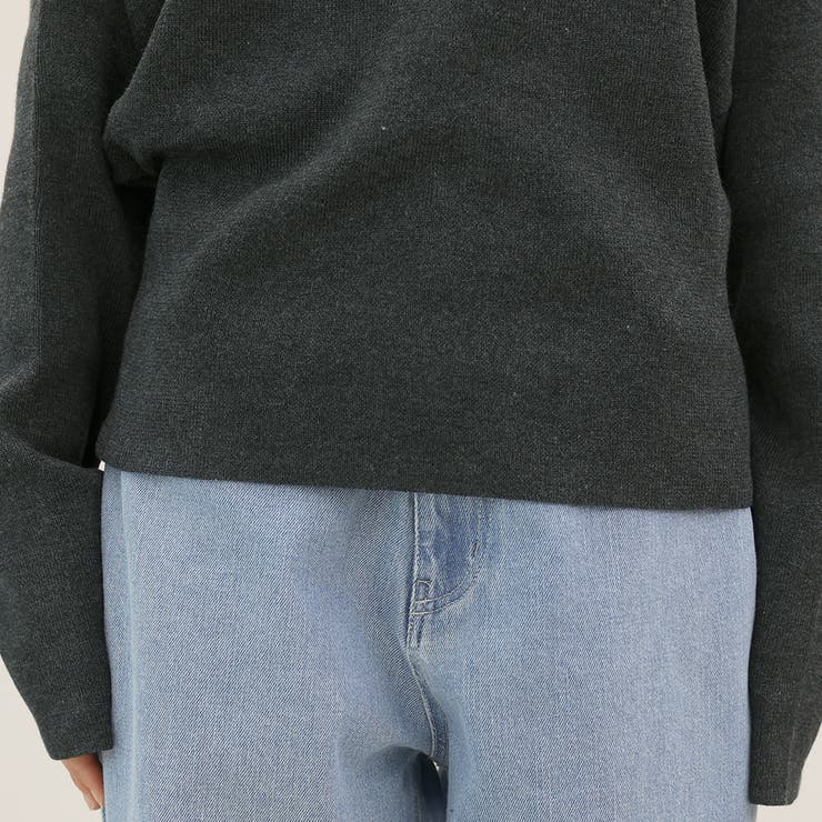 総針編みハイネックドルマンニットプルオーバー | FUNNY COMPANY＋  | 詳細画像24 