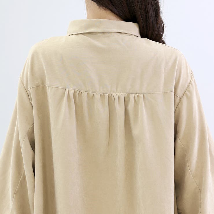 エステル起毛袖ボリュームシャツワンピース | FUNNY COMPANY＋  | 詳細画像22 