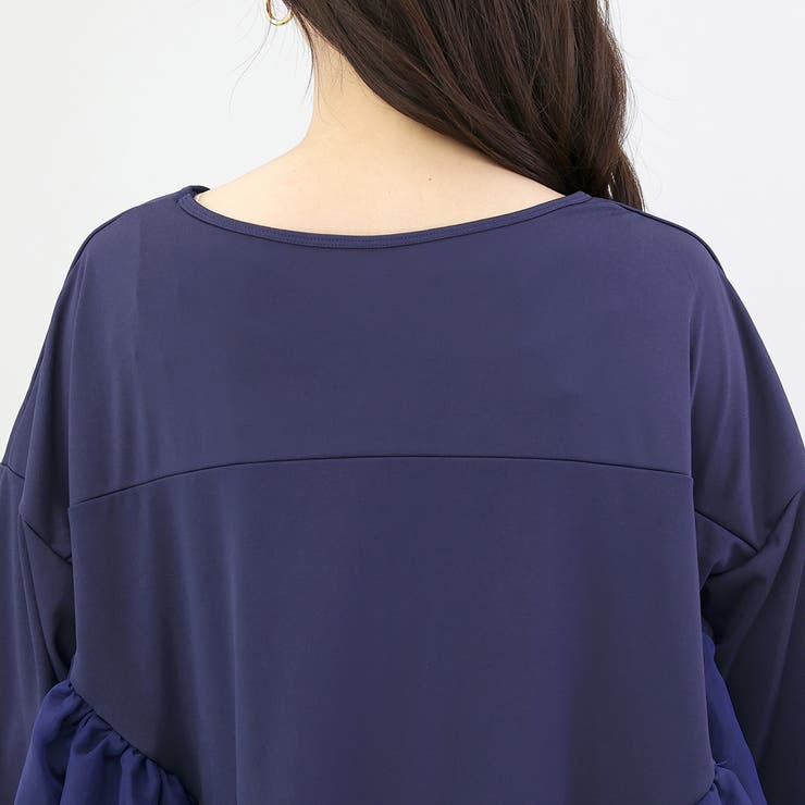 異素材切替フリルブラウス | FUNNY COMPANY＋  | 詳細画像22 