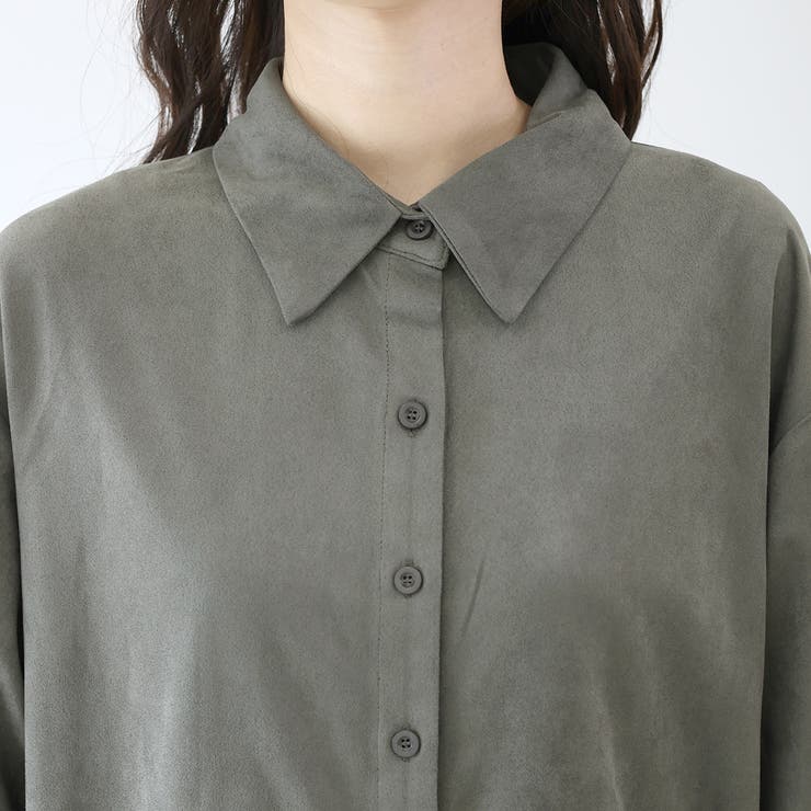 フェイクスエードサイドスリットロングワンピース | FUNNY COMPANY＋  | 詳細画像21 