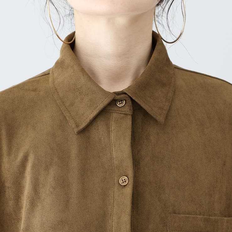 フェイクスエード裾ドロストシャツ | FUNNY COMPANY＋  | 詳細画像21 