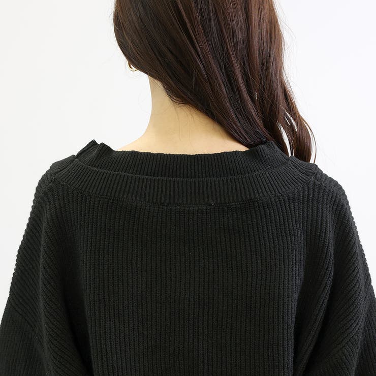 7G重ねリブVネックニットカーディガン | FUNNY COMPANY＋  | 詳細画像22 