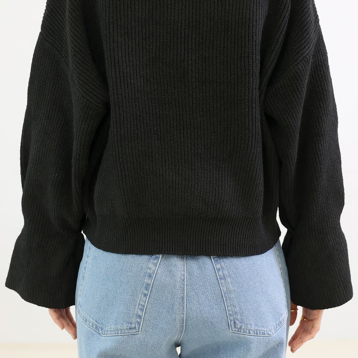 7G重ねリブVネックニットカーディガン | FUNNY COMPANY＋  | 詳細画像24 