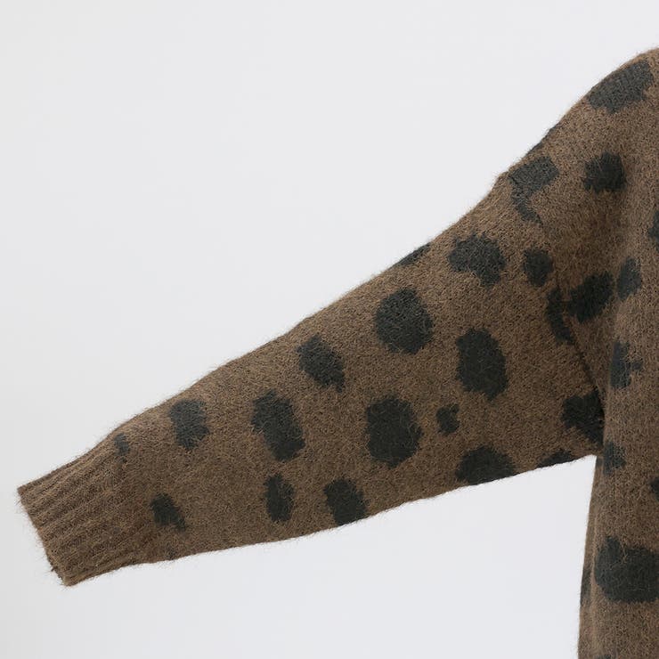 ダルメシアン柄ゆるニットカーディガン | FUNNY COMPANY＋  | 詳細画像23 