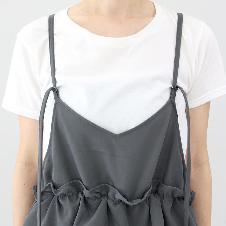 エステルツイルフリルキャミサロペット | FUNNY COMPANY＋  | 詳細画像21 