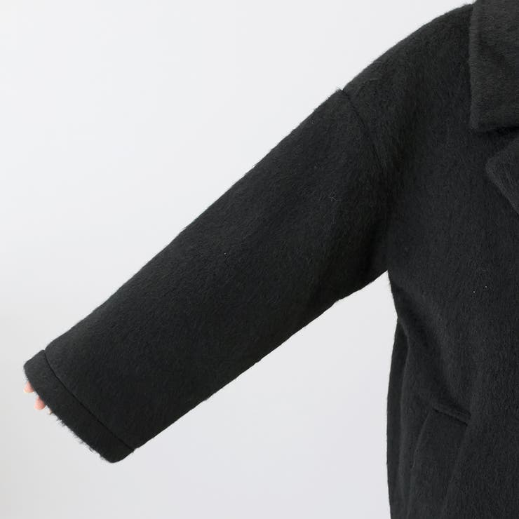 ニットシャギーダブルテーラードコート | FUNNY COMPANY＋  | 詳細画像23 