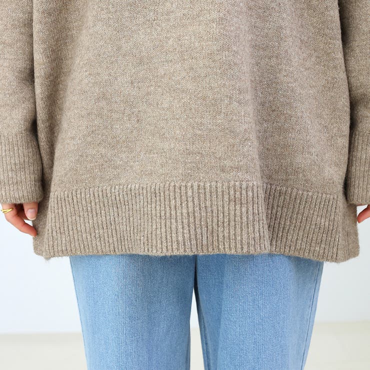 5G天竺サイドスリットスキッパーニットプルオーバー  | FUNNY COMPANY＋  | 詳細画像24 