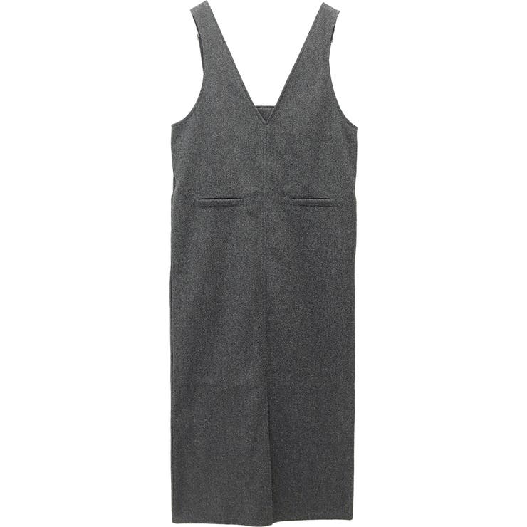 フェイクウールVネック2WAYサロペットワンピース | FUNNY COMPANY＋  | 詳細画像26 