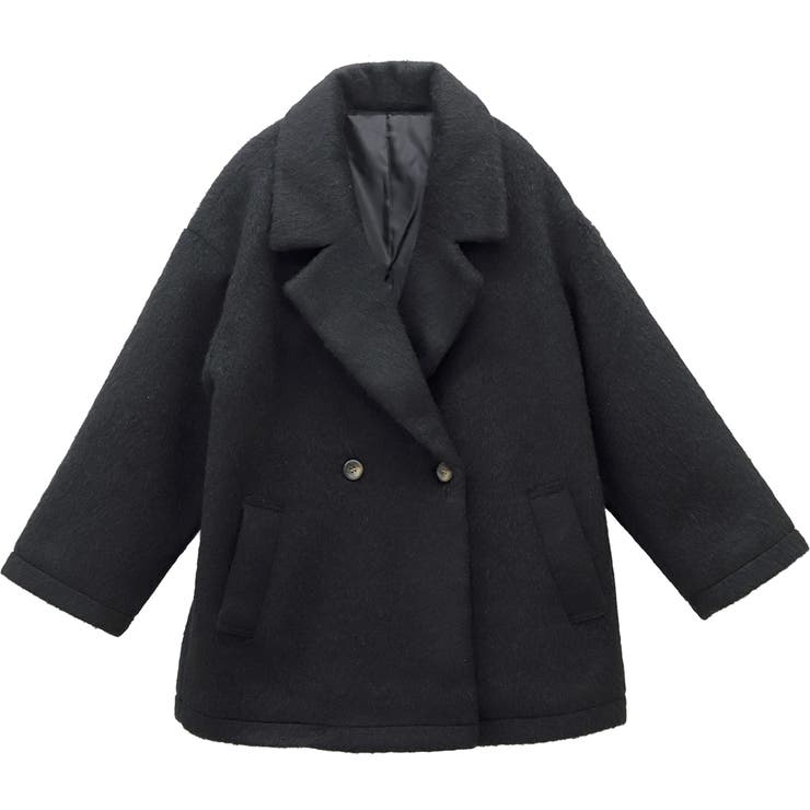 ニットシャギーダブルテーラードコート | FUNNY COMPANY＋  | 詳細画像25 