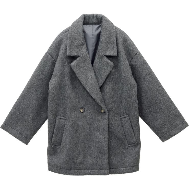 ニットシャギーダブルテーラードコート | FUNNY COMPANY＋  | 詳細画像26 