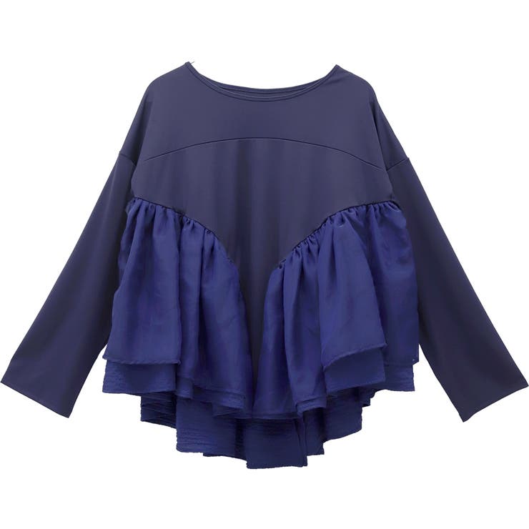 異素材切替フリルブラウス | FUNNY COMPANY＋  | 詳細画像26 