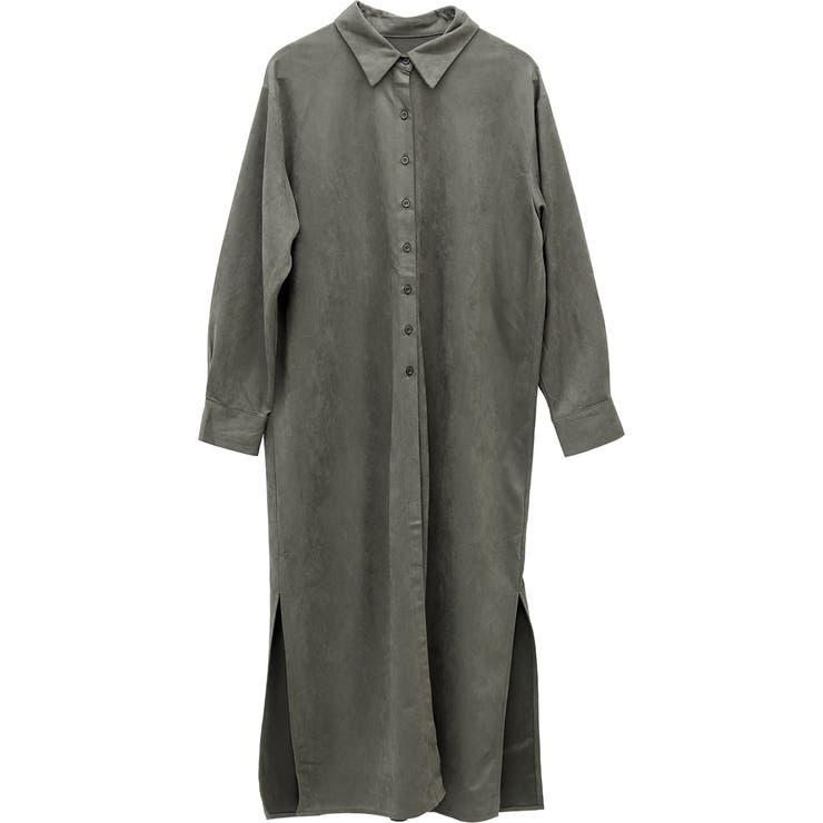 フェイクスエードサイドスリットロングワンピース | FUNNY COMPANY＋  | 詳細画像25 