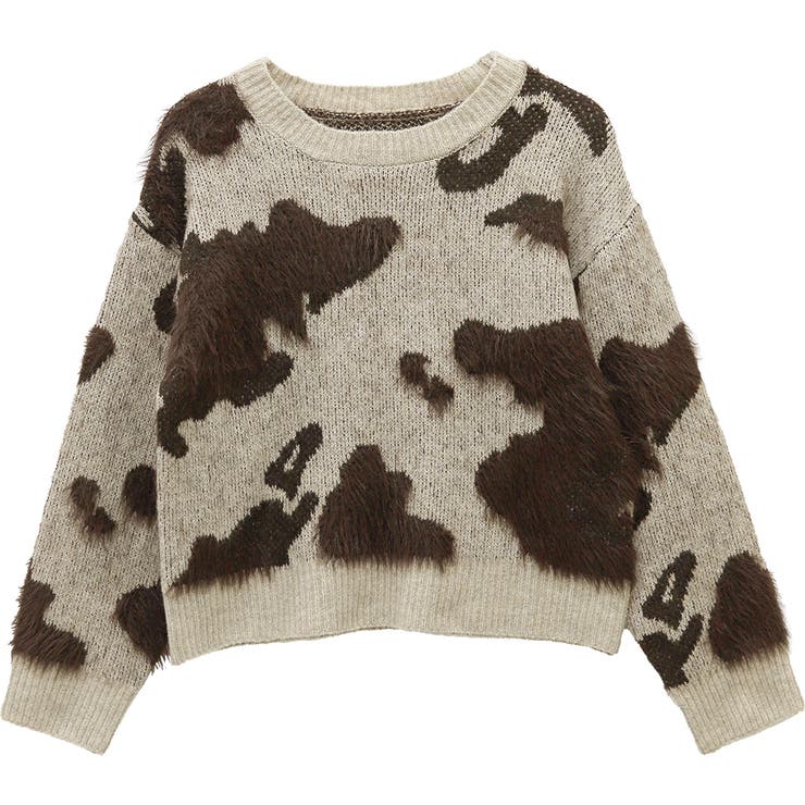 ニュアンス柄シャギーニットプルオーバー | FUNNY COMPANY＋  | 詳細画像25 