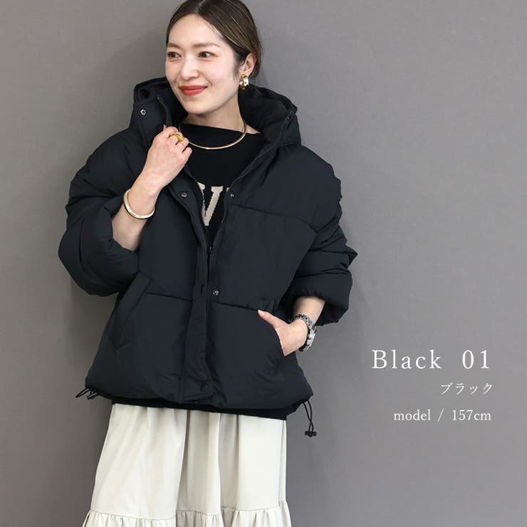 マイクロタフタ中綿フードブルゾン | FUNNY COMPANY＋  | 詳細画像18 