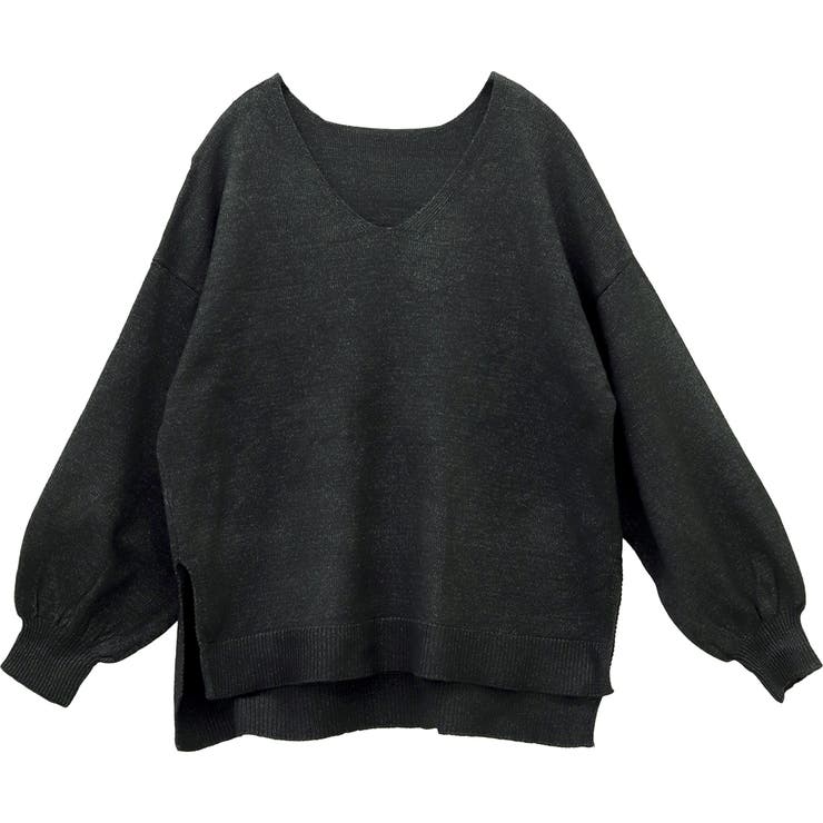 7GサイドスリットVネックニットプルオーバー | FUNNY COMPANY＋  | 詳細画像25 