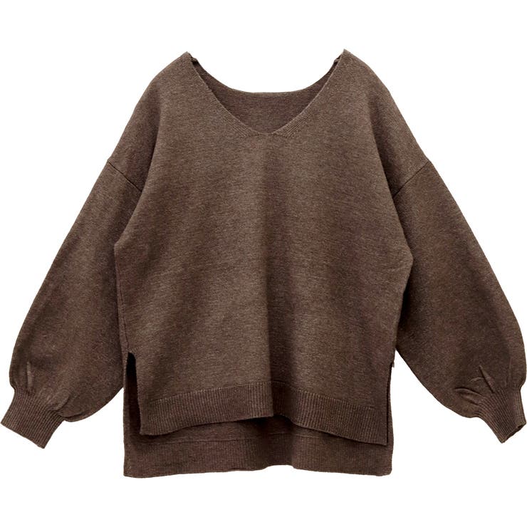 7GサイドスリットVネックニットプルオーバー | FUNNY COMPANY＋  | 詳細画像26 