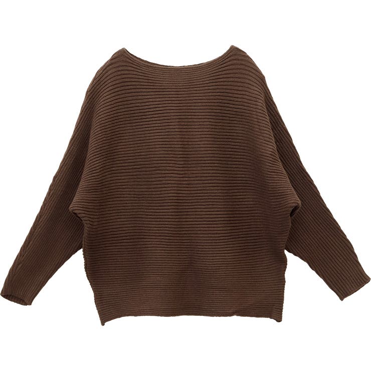 横リブボートネックドルマンニットプルオーバー | FUNNY COMPANY＋  | 詳細画像25 