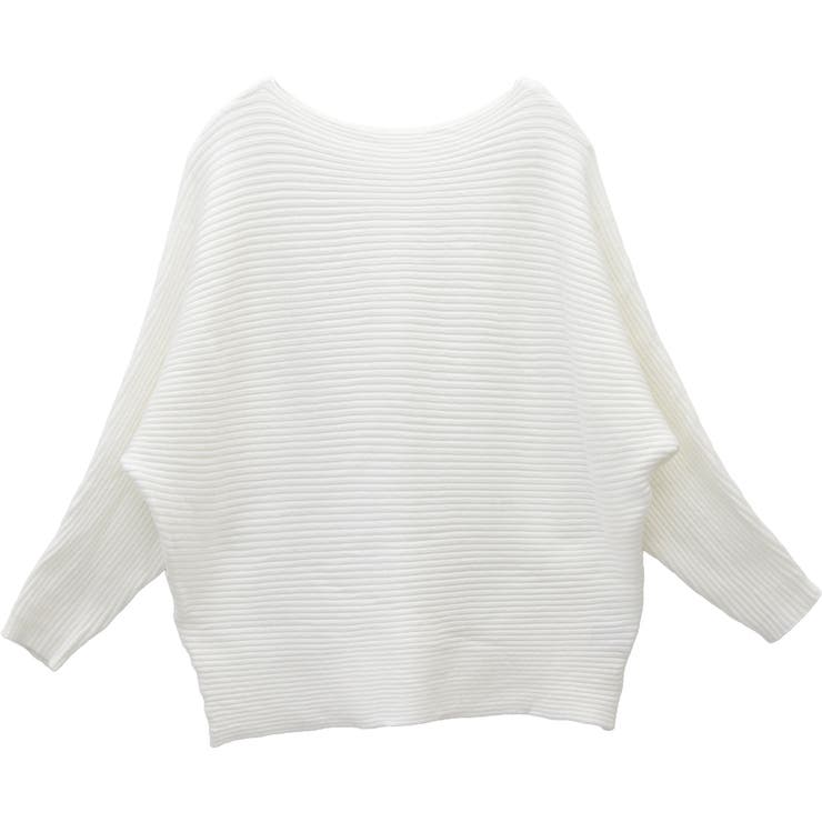 横リブボートネックドルマンニットプルオーバー | FUNNY COMPANY＋  | 詳細画像26 
