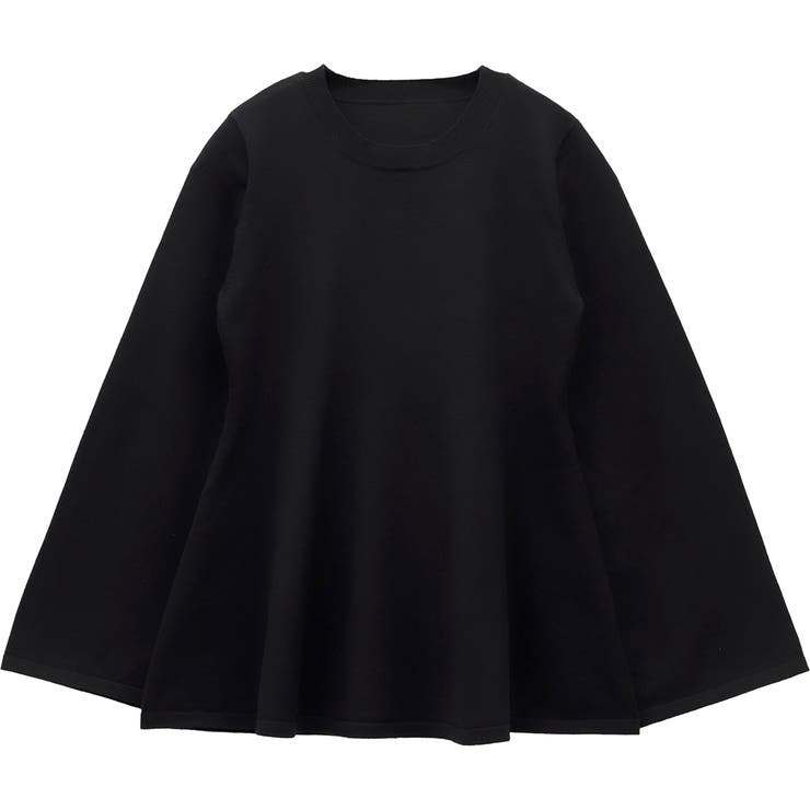 フレアスリーブペプラムニットプルオーバー | FUNNY COMPANY＋  | 詳細画像25 