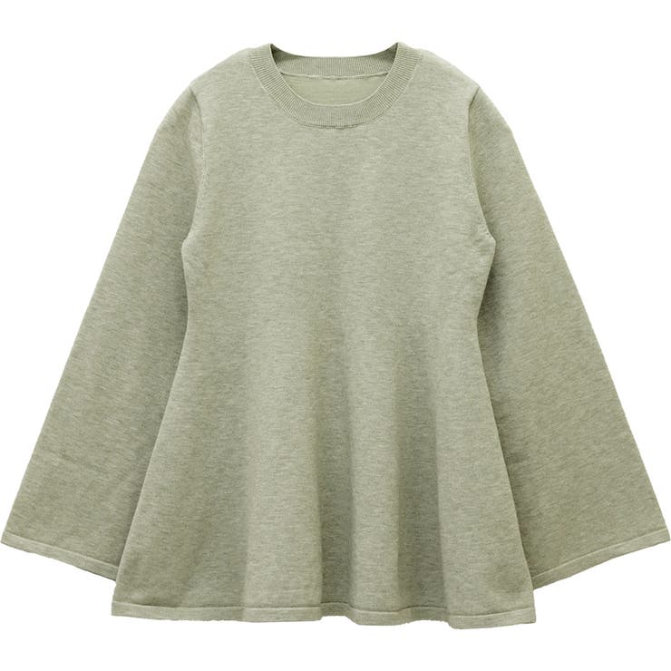 フレアスリーブペプラムニットプルオーバー | FUNNY COMPANY＋  | 詳細画像26 